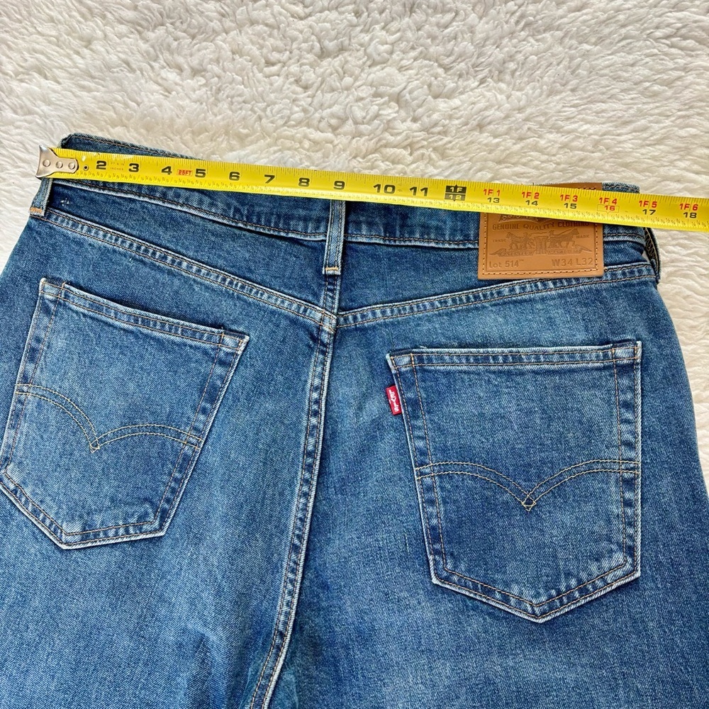 Levi's Classic Straight lot 514  Blue Jeans size W34 L32 - Picture 8 of 12